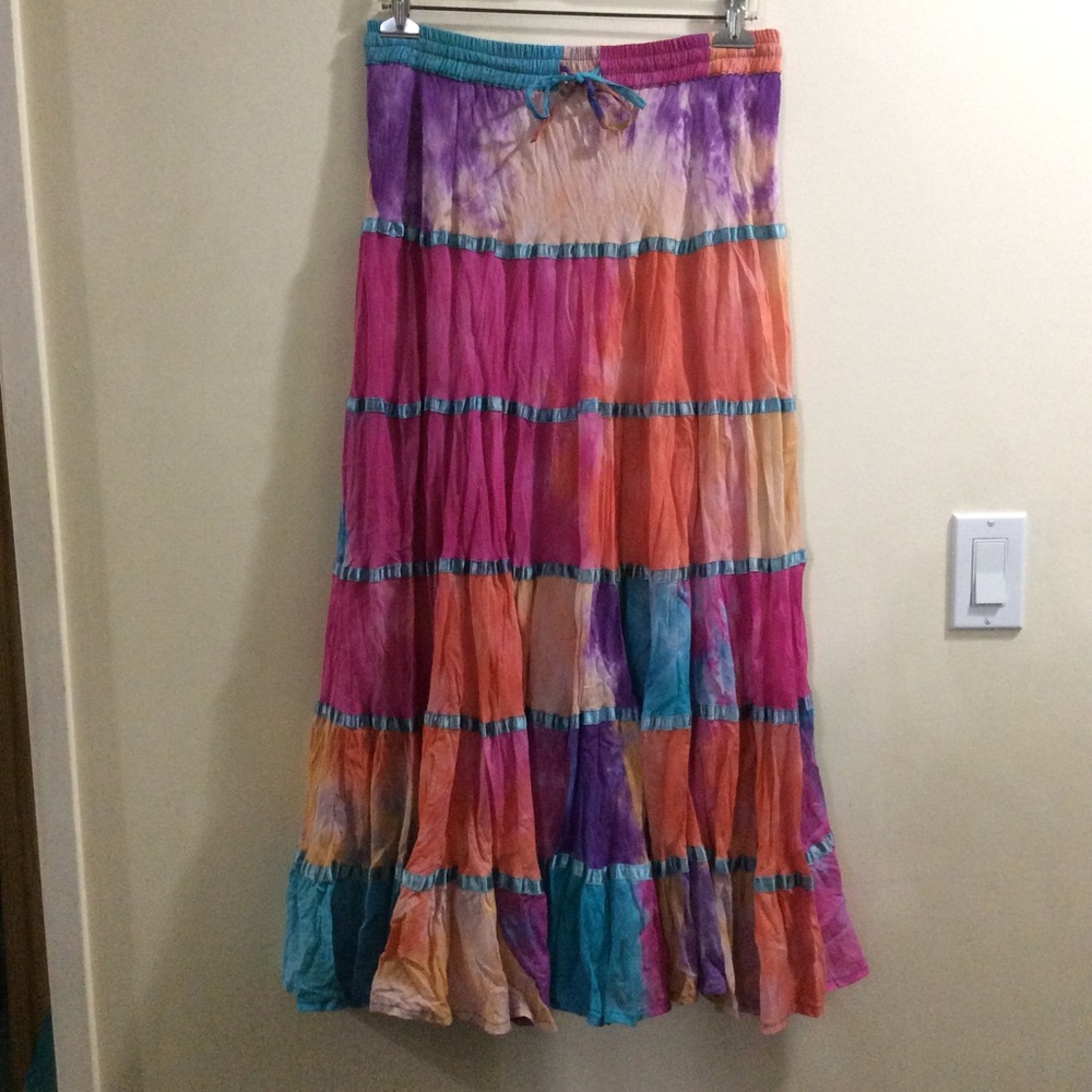 Sacred Threads free size tie dyed skirt